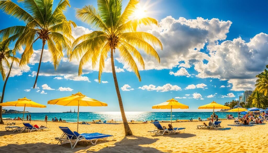 Cloud Cover and Sunshine in Kingston Jamaica in January