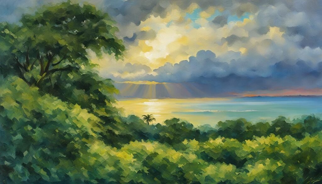 Cloud cover Kingston Jamaica August