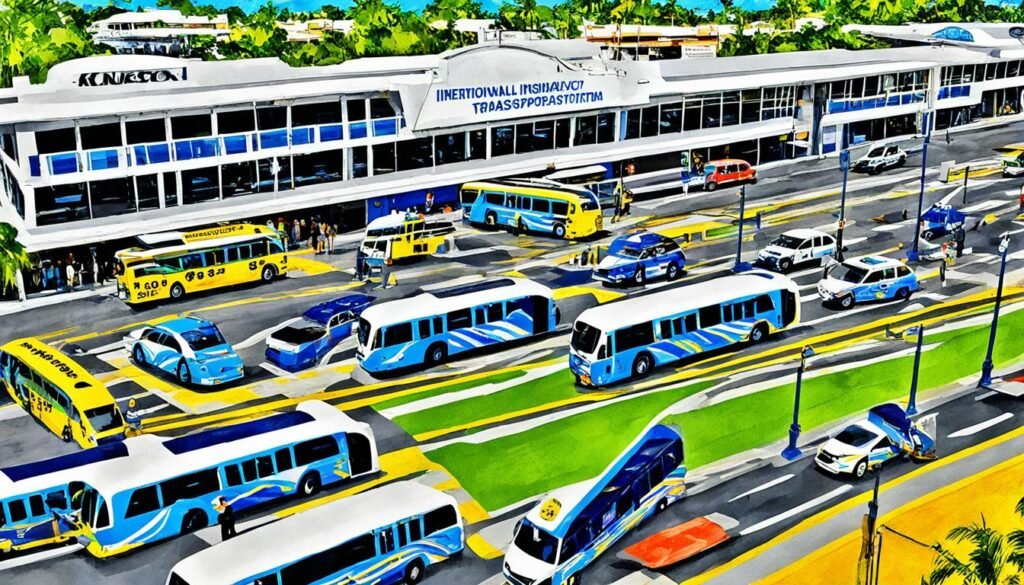 Kingston Jamaica airport transportation options