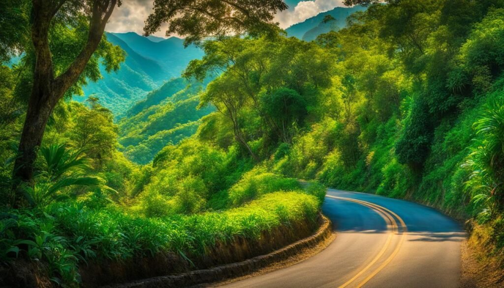 scenic drive in the Blue Mountains