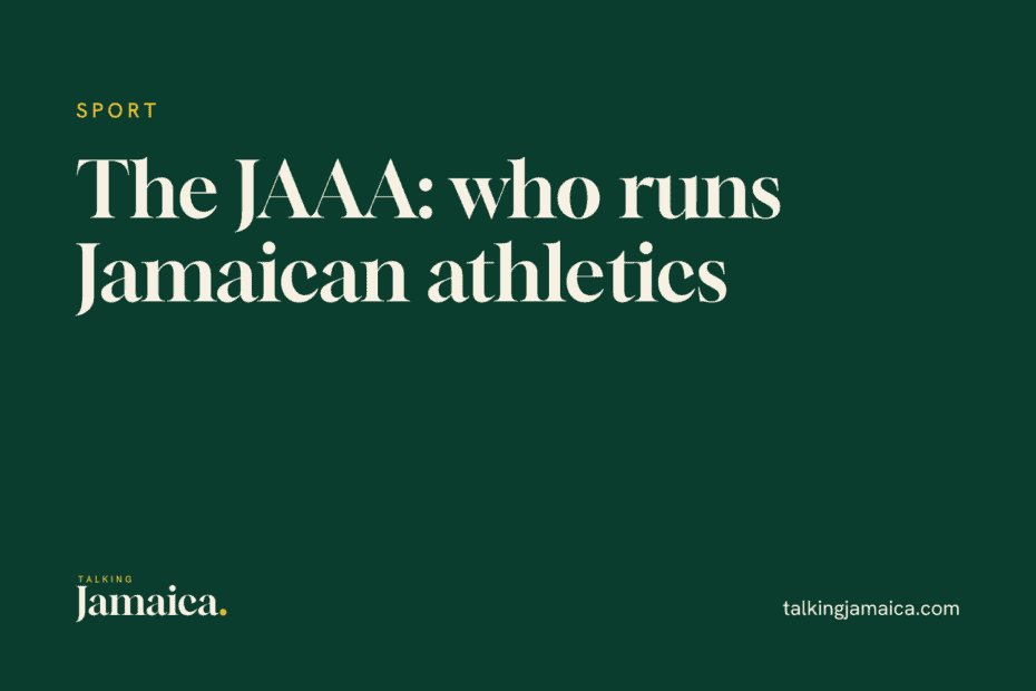 Talking Jamaica title card: Jamaican Athletics Association – Official Governing Body